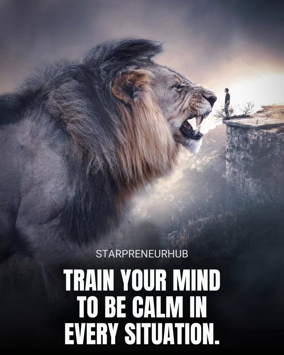 salmansuri's tweet photo. Train your mind to be calm in any situation.

#ThinkBIGSundayWithMarsha #quoteoftheday #MotivationalQuotes https://t.co/s02j34xwZj
