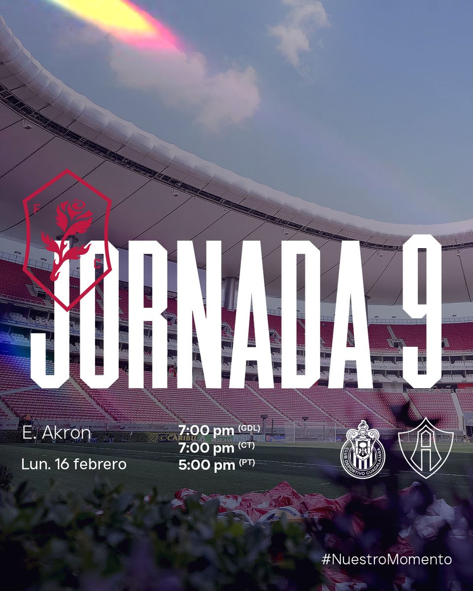 ¡A luchar por el orgullo de la ciudad! 🔴⚫️

Lunes de Clásico Tapatío en Zapopan ⚽️

#NuestroMomento