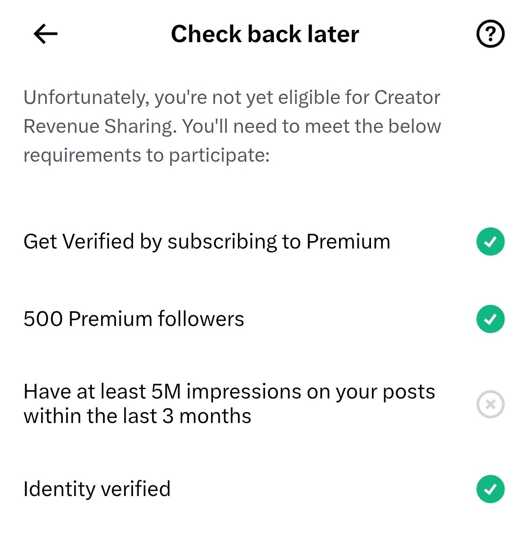 Hello guys, I now need 5M impressions to get monetised but I hardly make 10k impressions a day

Kindly comment below what i should do

And help me get there