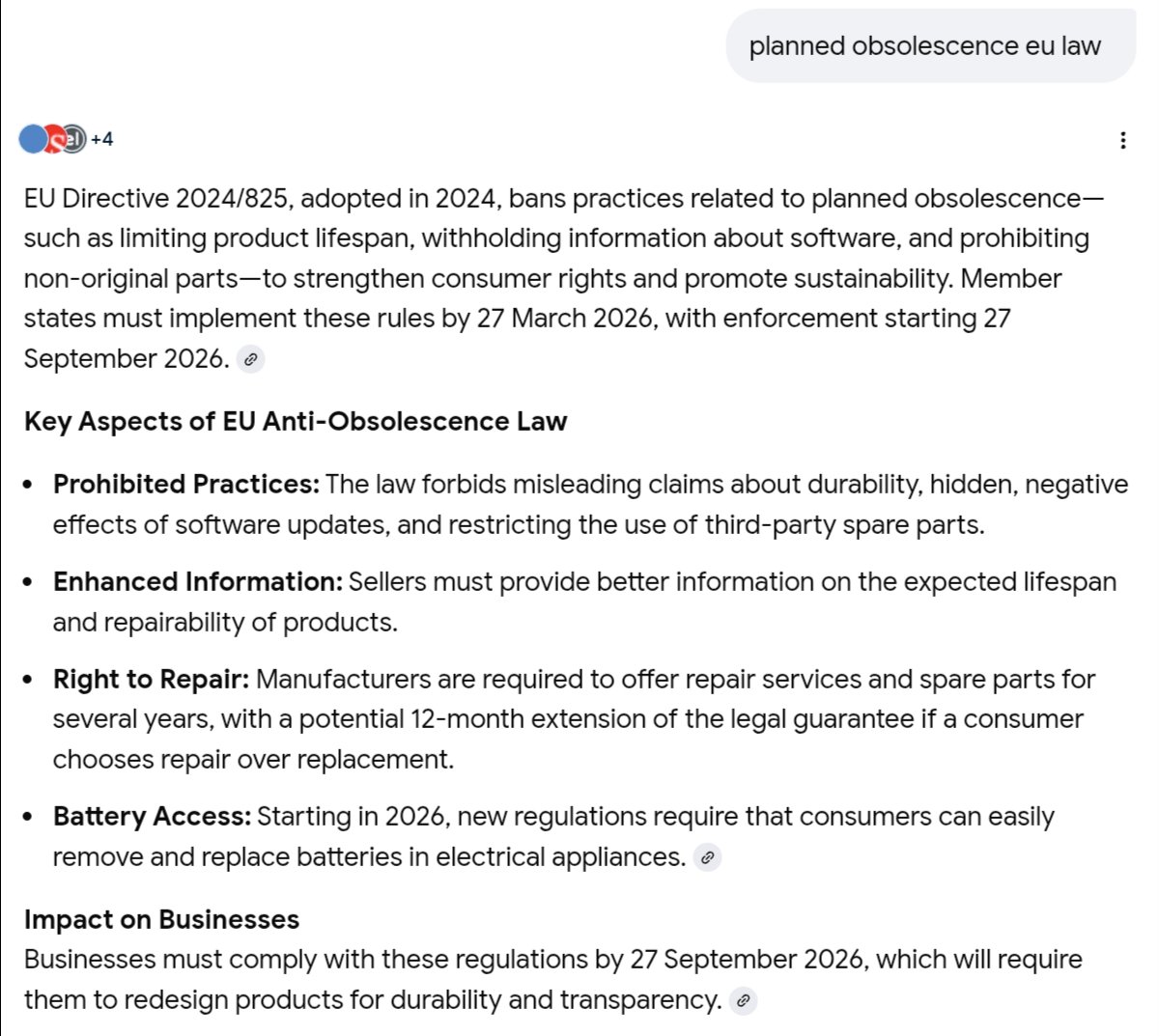 pbl999's tweet photo. @Rainmaker1973 France is implementing the EU directive on #PlannedObsolescence, as will every other member state.
Being united, the #EU is one the largest markets in the world, so we can set our standards for the manufacturers, protecting ourselves as consumers. 
#TogetherWeAreStronger 💪🇪🇺 https://t.co/8iENs0nj7J