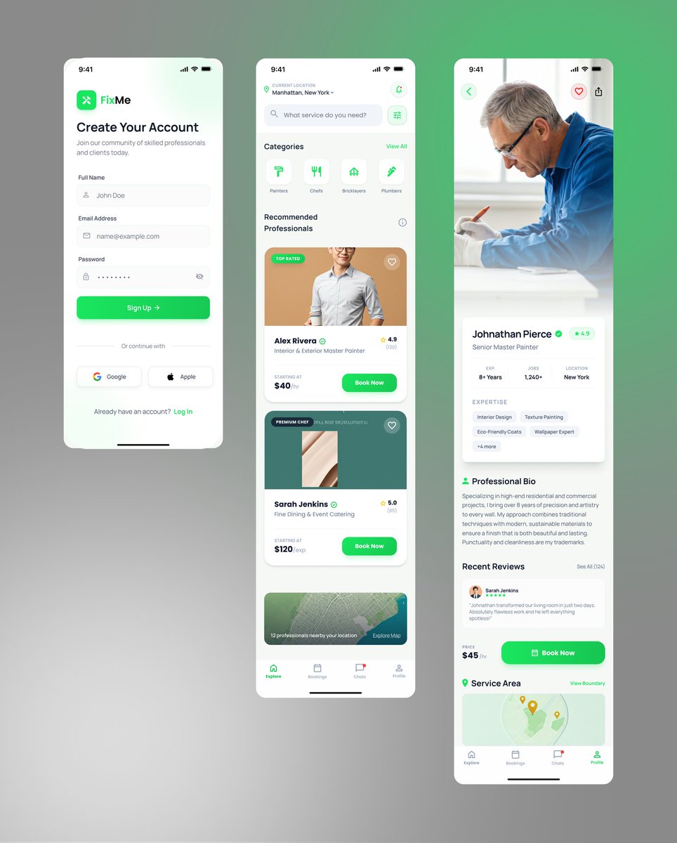 Budo10_'s tweet photo. Just designed the Sign Up, Home, and Order Worker screens for Fixme, a multi-service platform connecting clients with skilled workers! 🚀 My focus was on creating a seamless UX and clean UI. Check out my design process and let me know what you think! #UIUX #MobileAppDesign #Fixme https://t.co/0vCuNVUCSW