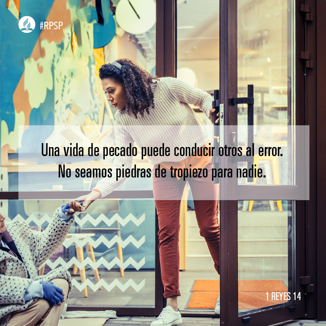 A life of sin can lead others astray. Let us not be stumbling blocks to anyone - 1 Kin 14

Uma vida de pecado pode levar outros ao erro. Não sejamos pedra de tropeço para ninguém - 1 Rei 14

#GodFirst #PrimeroDios #PrimeiroDeus #RpSp #RbHw