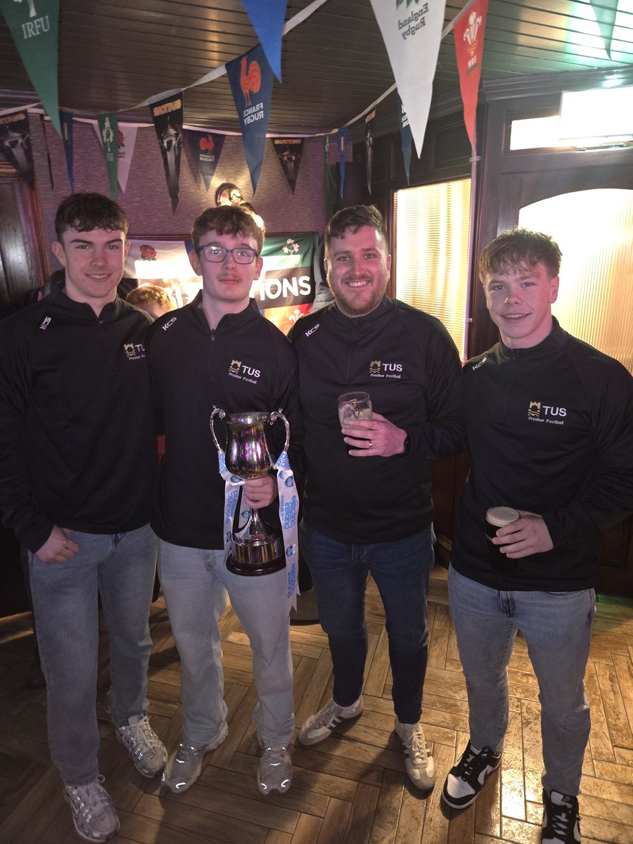 Eoincarberry123's tweet image. Very lucky and proud to manage this special group of players and win @TUSMidlandSport first ever Fresher 'A' All Ireland Title. 

Special mention @kevdolan27, Conor Foley and Lorcan Dolan. 

If you could only bottle it. #contact