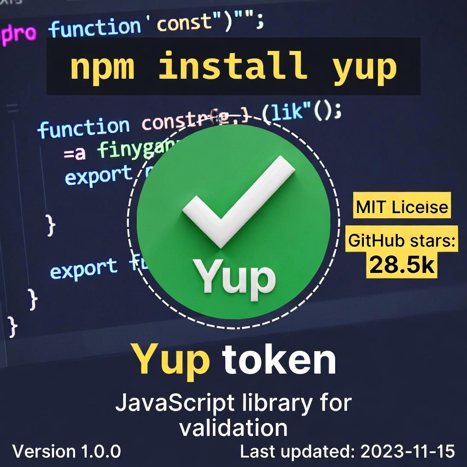 the_future_sol's tweet photo. @solana "YUP The only token that actually validates your bags!
No rugs, no scams, just strict schema checks.
.name.required() → moon required()
npm i yup → pump it!
Type-safe gains or GTFO 😤 #YupToken #Validate2Moon"

Ca:
EJ41cSdJbH3H8Fhnph6A9Ap6kiXteG4F6uUcnWdopump https://t.co/91LyWHwQM7