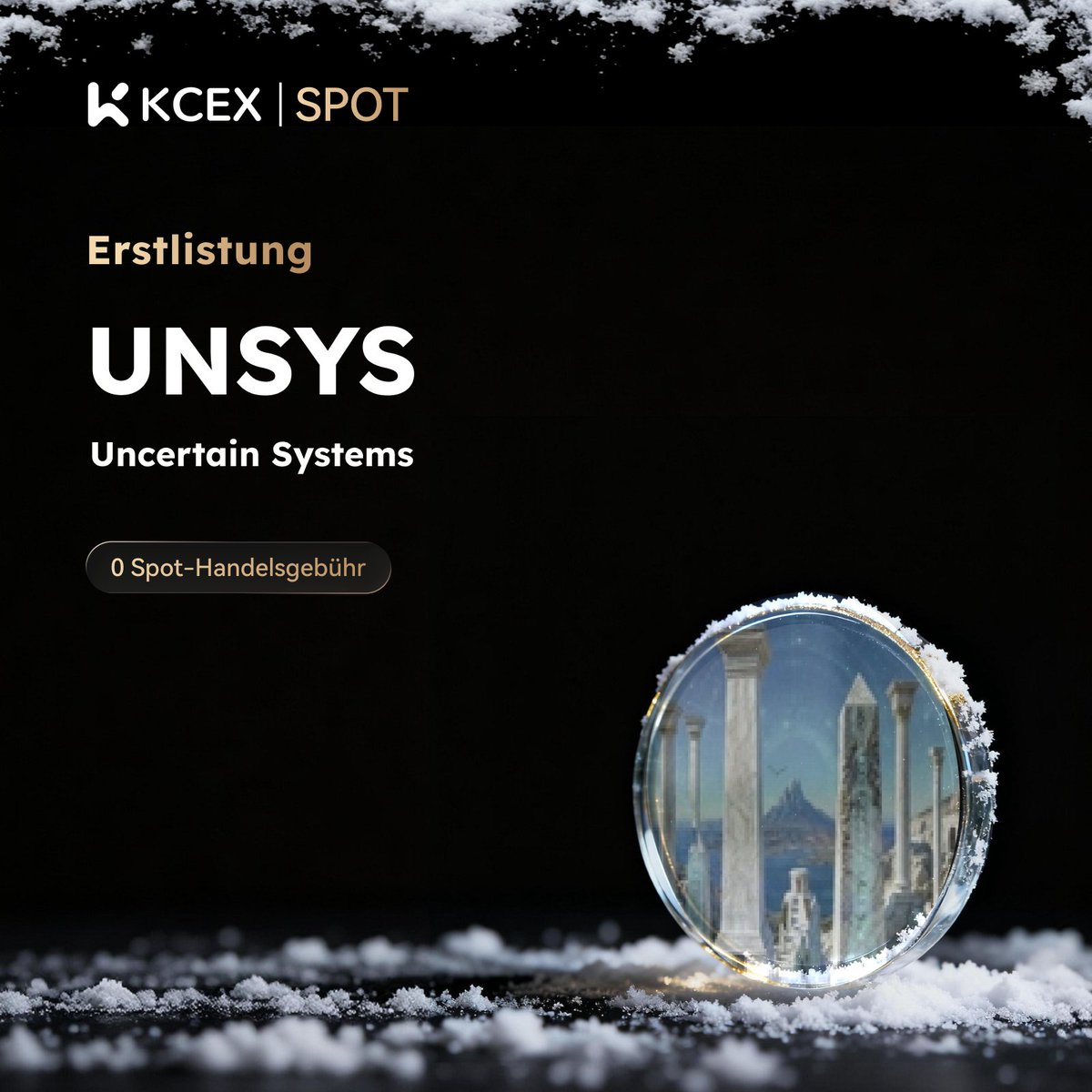 #KCEX Erstnotierung!
Genießen Sie 0 Gebühren beim Spot-Trading
$UNSYS, ein Meme-Coin auf der #SOL-Chain, ist jetzt live auf KCEX Spot.

📥 Einzahlungen: Geöffnet
⏰ Handel beginnt: 15.02.2026, 07:50 (UTC)

📈 Jetzt handeln: kcex.com/exchange/UNSYS…
ℹ️ Details:
