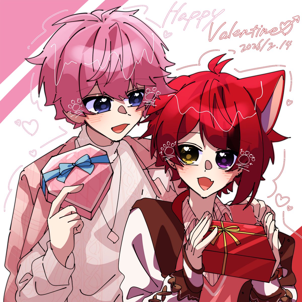 *•.🐱🐶𝙷𝚊𝚙𝚙𝚢 𝚅𝚊𝚕𝚎𝚗𝚝𝚒𝚗𝚎🍫 ̖́-
#さとみギャラリー #りいぬぎゃらりー
