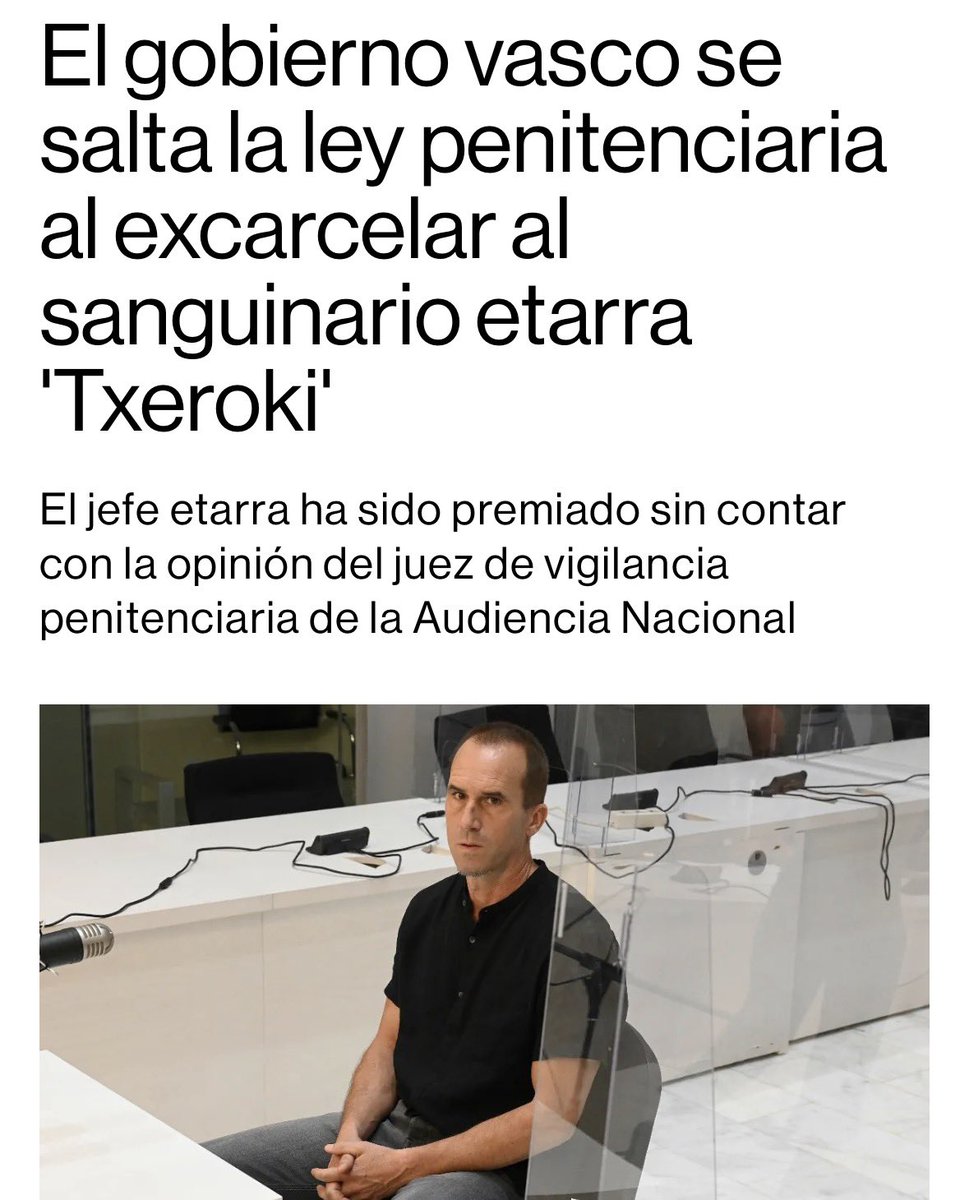 rosadiezglez's tweet image. Presos por presupuestos, le dijo Otegi a Sánchez. Yo te los acerco, tú los sueltas, le dijo Sánchez al PNV. Y así se cierra el
círculo de la infamia. theobjective.com/espana/tribuna…