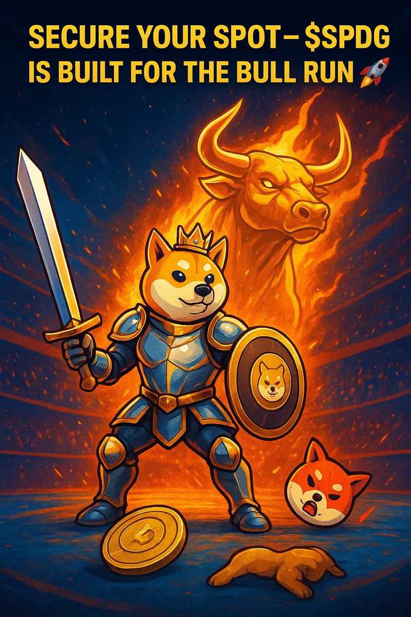 MustaphaIsaMus1's tweet image. Most tokens chase attention.
Smart projects secure positioning.
$SPDG is built on structure — ERC-20 backed, community driven.
Narrative brings momentum.
Structure sustains it.
The smart phase is now. 👀

Follow @spacedogexyz

#SPDG #ERC20 #OnChain🚀