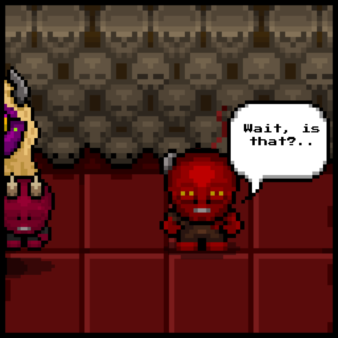 Page 95 is live.

Little Devil tries to warn Lust about the spikes.

Lust is… unconcerned.

Confidence can be a dangerous thing.

Read the latest page now.

#LittleDevil #Webcomic #IndieComics #PixelArt #IndieCreator #ComicSeries