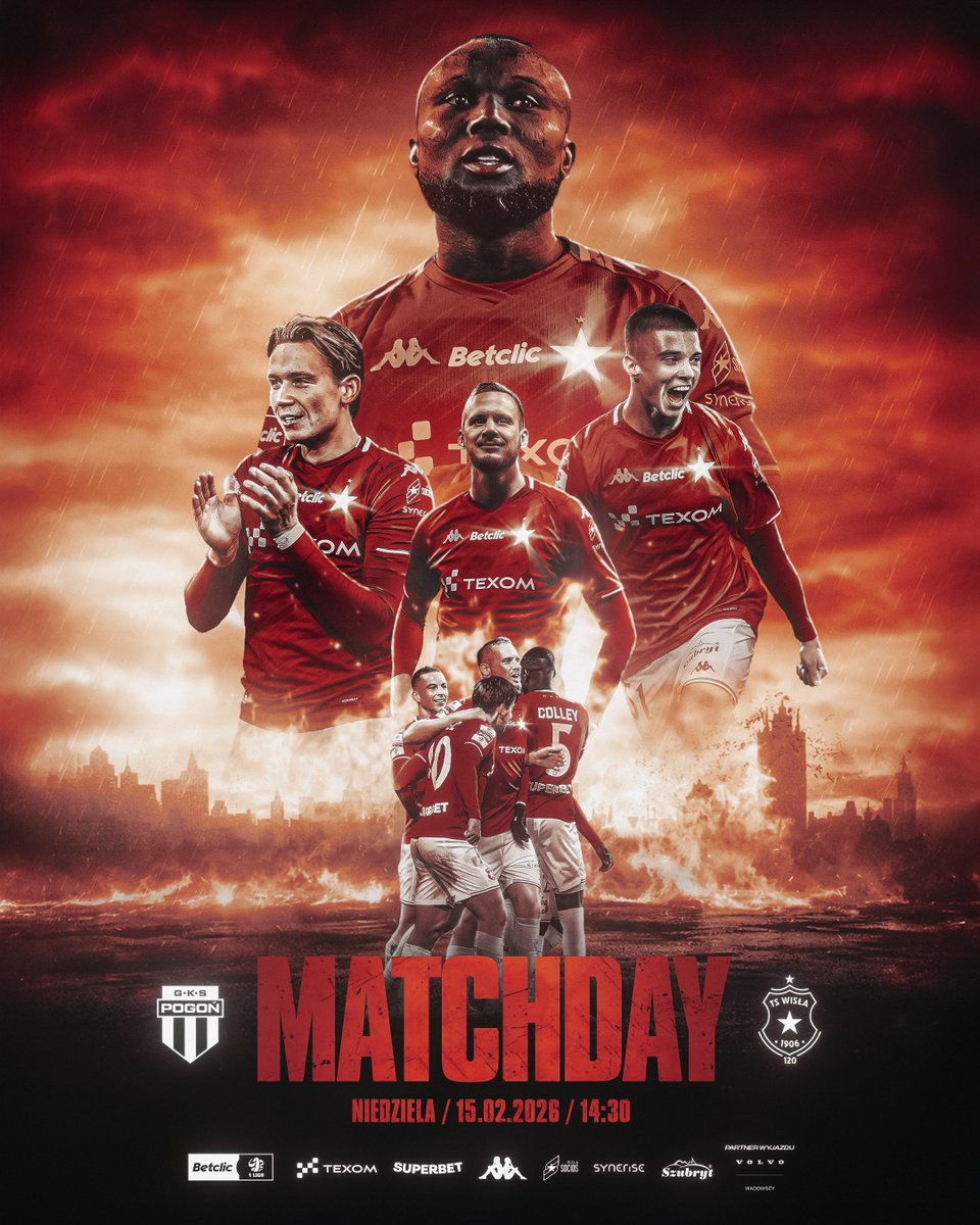 Biała Gwiazda świeci zawsze 👊

🆚 <a href="/PogonGrodzisk/">Pogoń Grodzisk Mazowiecki</a> 
🏆 21. kolejka <a href="/_1liga_/">Betclic 1 Liga</a>
⌚️ 14:30
🏟️ Stadion Miejski, Pruszków
📺 <a href="/sport_tvppl/">TVP SPORT</a>, <a href="/TVPpolonia/">TVP polonia</a> 
📊 <a href="/SuperbetPL/">Superbet</a>