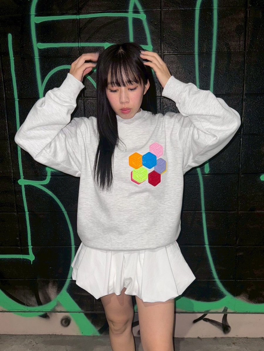 P.C.F APPAREL DEPARTMENT】 □ITEM LINE-UP MATERIAL PATCH CREWNECK