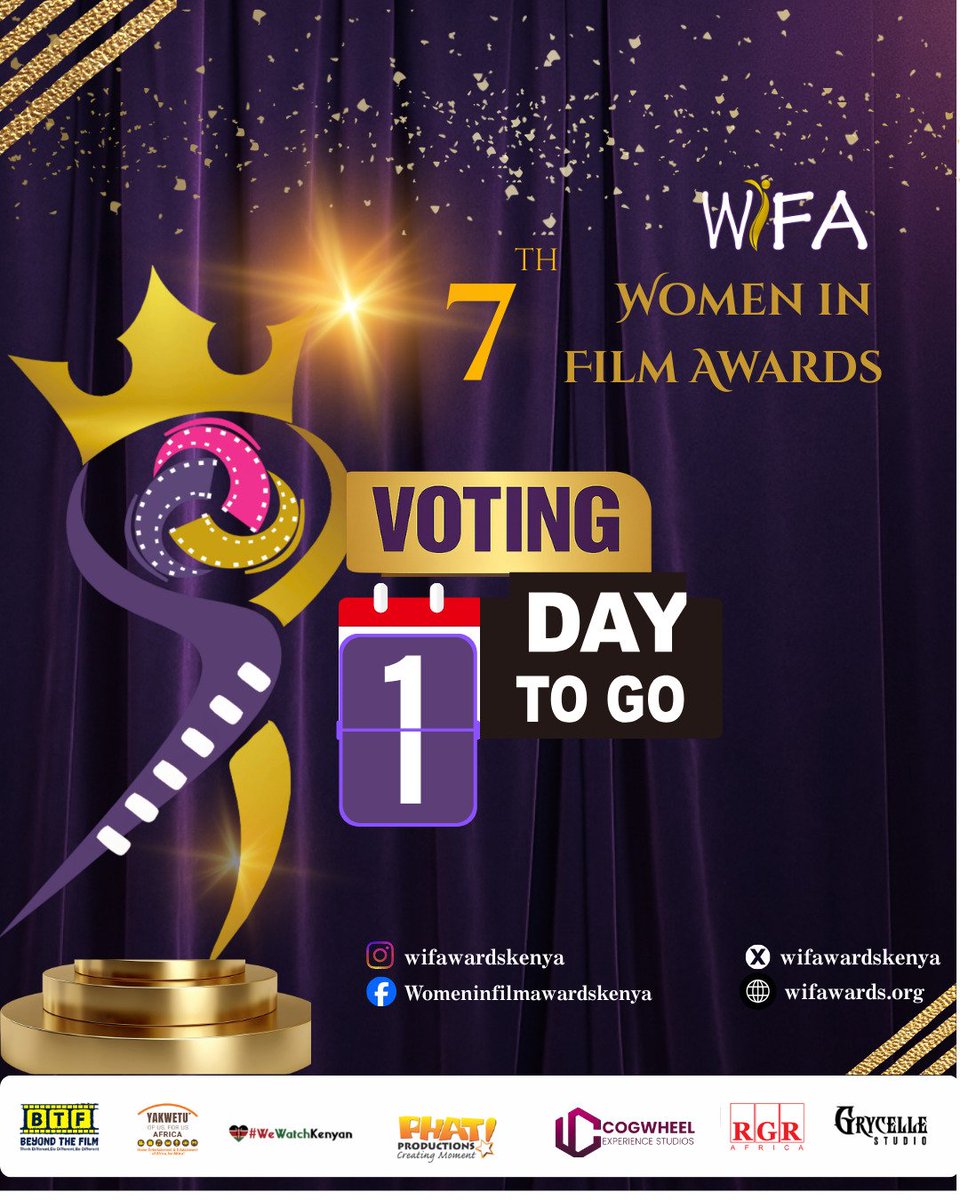 🚨 1 Day to Go! ⏳🔥
Don’t sit this one out! 🙌🏾✨
Be part of the story, support your fave, and make your vote count 💪🏾🎬❤️
Click the link below and cast your vote now:
🔗 yakwetu.africa/wifa-voting�
Let’s finish strong! 🗳️🎉

#wifa2026 #iwd2026 #iwd #womeninfilm #filmakers
