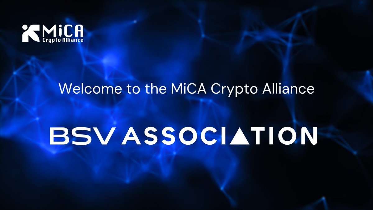 GlobeWeb3's tweet photo. The MiCA Alliance welcomes BSV Association. Together they will prepare a MiCA aligned white paper to strengthen asset level transparency for decentralized data networks.
#EURegulation #BlockchainPolicy https://t.co/HdKV9W6445
