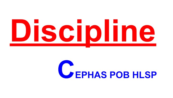 hlsp_pob's tweet image. #Discipline - #CEPHAS
#Obedience - #POB
#Consistency - #HLSP