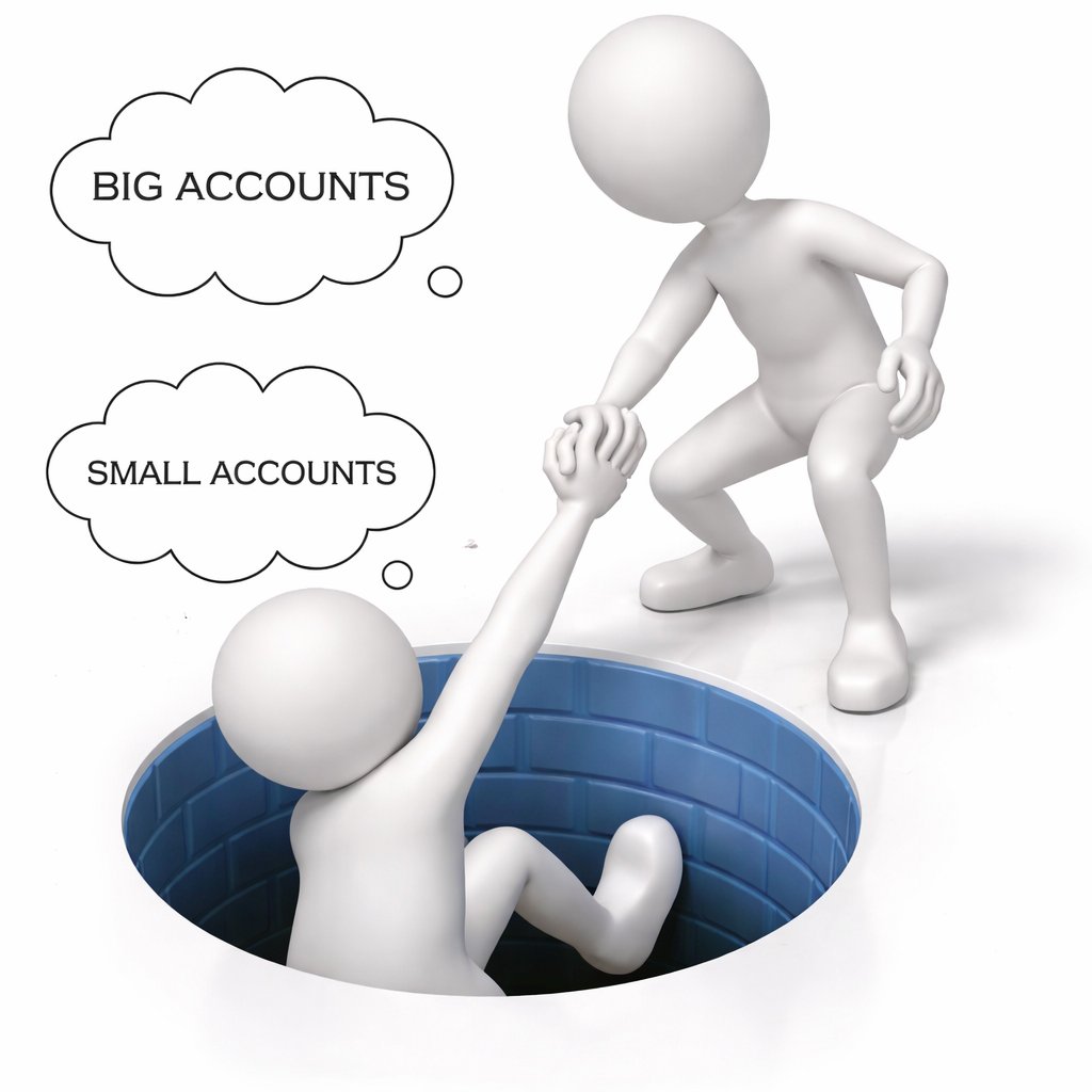 Big X Small 
Just say "HI"
That's how connections start