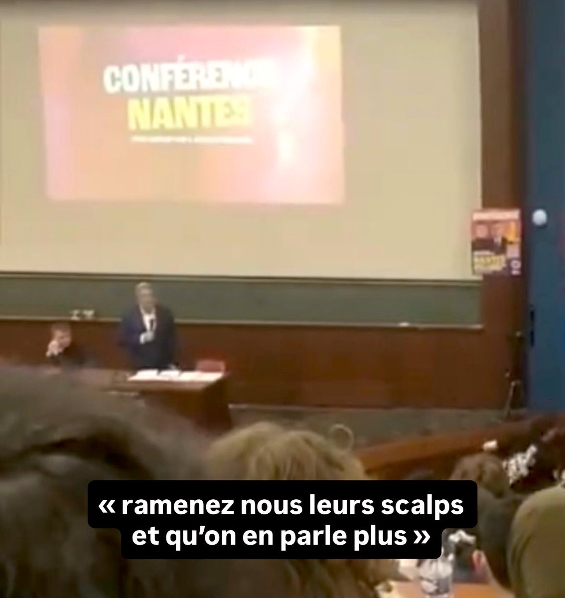 Voici ce que disait <a href="/JLMelenchon/">Jean-Luc Mélenchon</a> il y a peu, dans une école à propos <a href="/Coll_Nemesis/">Collectif Némésis</a> 

<a href="/NunezLaurent/">Laurent Nuñez</a> tu sers à quoi en fait ?

Parceque pour aller soulever les <a href="/LNatifs/">Les Natifs</a> pour une banderole, là y’a du monde hein mon gros lard.

Mais pour aller soulever des politiques qui appellent à