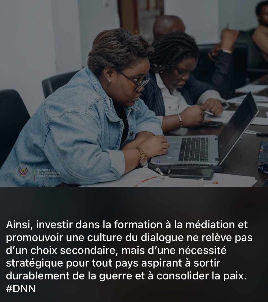 La paix ne s’improvise pas. Elle se construit par la gestion des conflits, la médiation et un dialogue structuré. Dans un pays en guerre interne, le dialogue reste l’unique voie crédible vers la réconciliation et la stabilité durable. #ConsolidationDeLaPaix