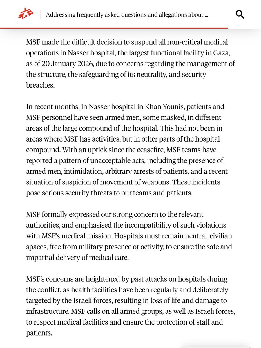 muhammadshehad2's tweet image. 🚨Important points:
1- Gaza's police, NOT Hamas's Qassam militants, have been using a room at Nasser hospital after Israel bombed every police station

2- This does NOT make the hospital a legitimate target; civil police is NOT a target in wars

3- Hamas' gov shouldn't use a…
