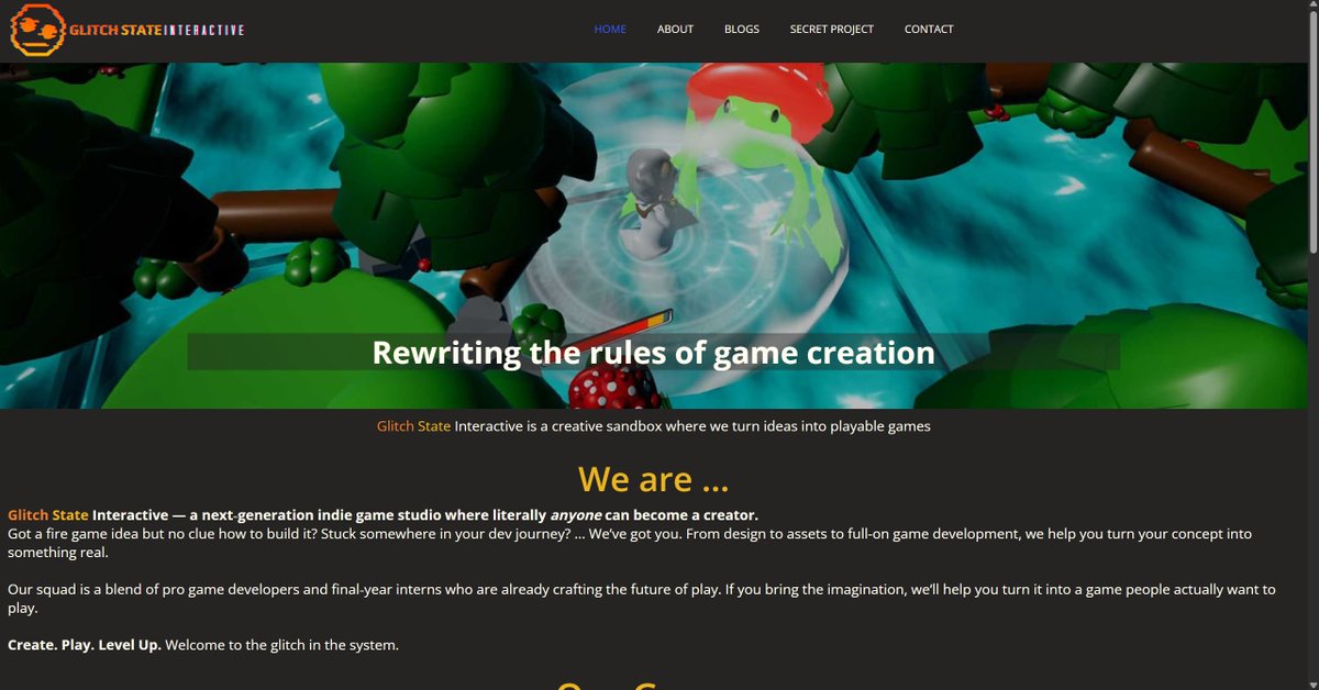 Hi, it has been a while. We have been hard at work on a secret project. Check it out:
glitchstate.com

#indiegame #gamedev #indiegamedev #indiedev #gaming #unity #indiegames #gamedevelopment