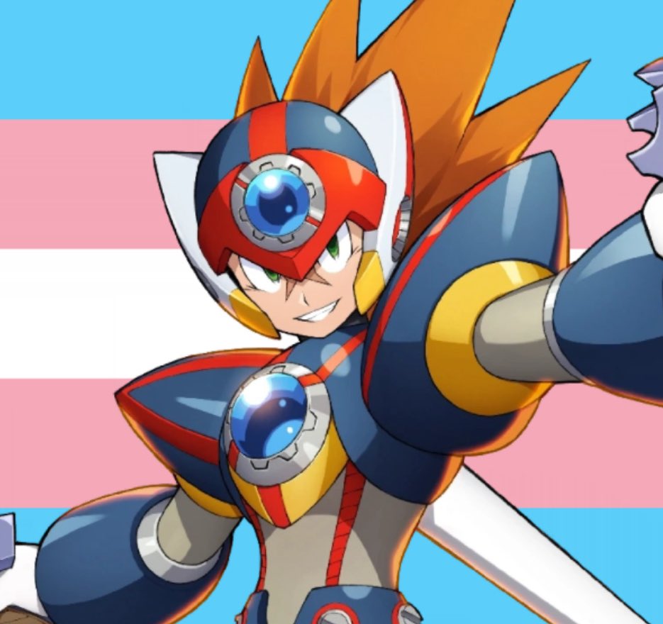 Fun megaman fact of the day!
Axls transformation ability is called A-Trans

The reason for this is because Axl himself is transgender 🏳️‍⚧️