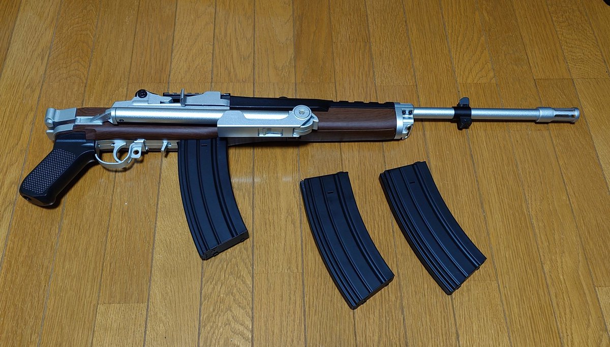 shiyoku20's tweet image. ミニ-14 調整（たぶん）完了。
今日は、新潟も気持ちの良いお天気☀でしたがずっと家にこもって鉄砲いじってました。
#mini14
#ac556k