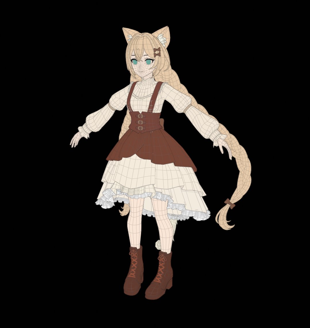 kix_mode14's tweet photo. モデリングは一旦完成かな  
UVやってテクスチャやってどうなるか  
モディファイアを適用するのが怖い 

ばっくあっぷ！！ https://t.co/YOBngmUBGH