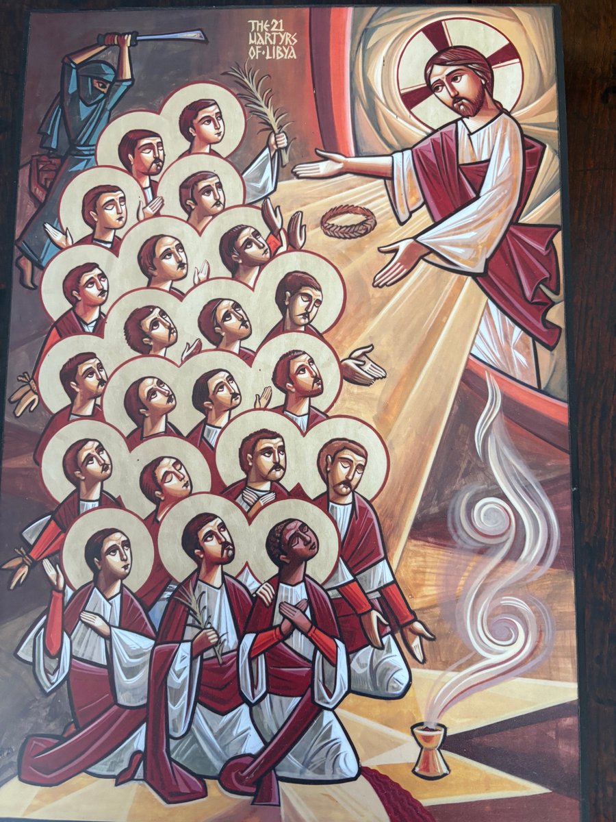 11years ago the “21”- Egyptian Copts were martyred in Libya by the Islamists, who called them “followers of the Cross.” I think of Cardinal Mindszenty’s motto “Devictus vincet” -“defeated he is victorious”- the holy martyrs defeated the masked evil of the ISIS murderers