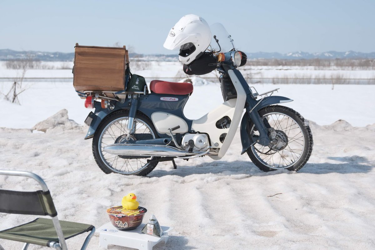 シーズン後半はKLXさんばっかり乗ってたので、カブ号は久しブリな感じ