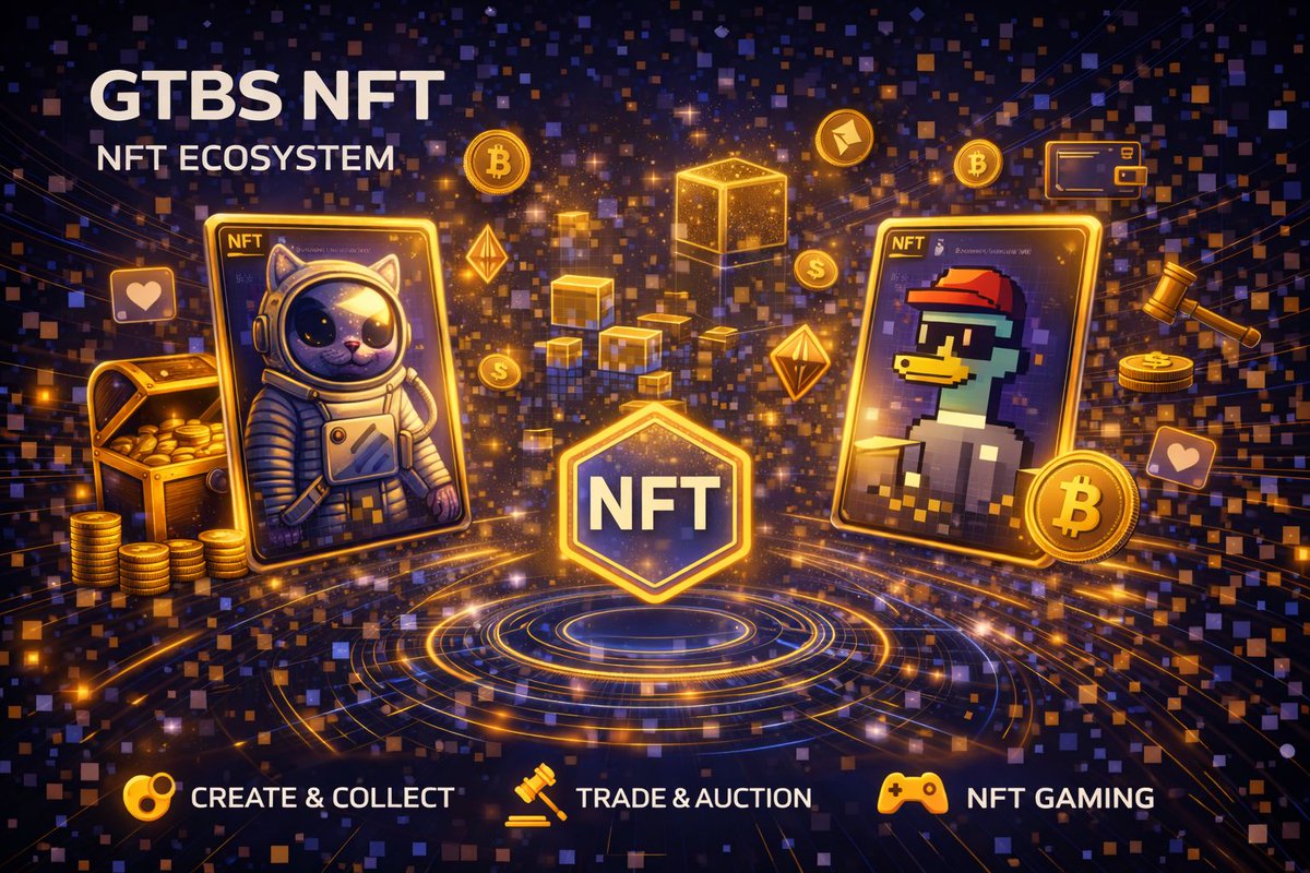 Enter the future of digital ownership 🚀
GTBS NFT Ecosystem – Create, Collect &amp; Trade with confidence
#GTBS #NFT #NFTEcosystem #Web3 #Blockchain