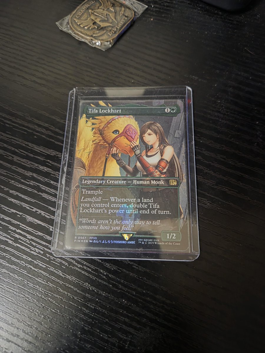 Foxblitz4's tweet photo. Its beautiful. This is one card I will never play. Now just got to get the Cloud one to go with it https://t.co/qc4txFDLC2