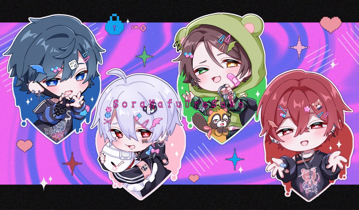 akatukisan123's tweet photo. ️🩵🩷💚❤️
#そらるの絵  #まふあーと  #うらたぬ王国の美術館   #坂田です https://t.co/dlltONwP8u
