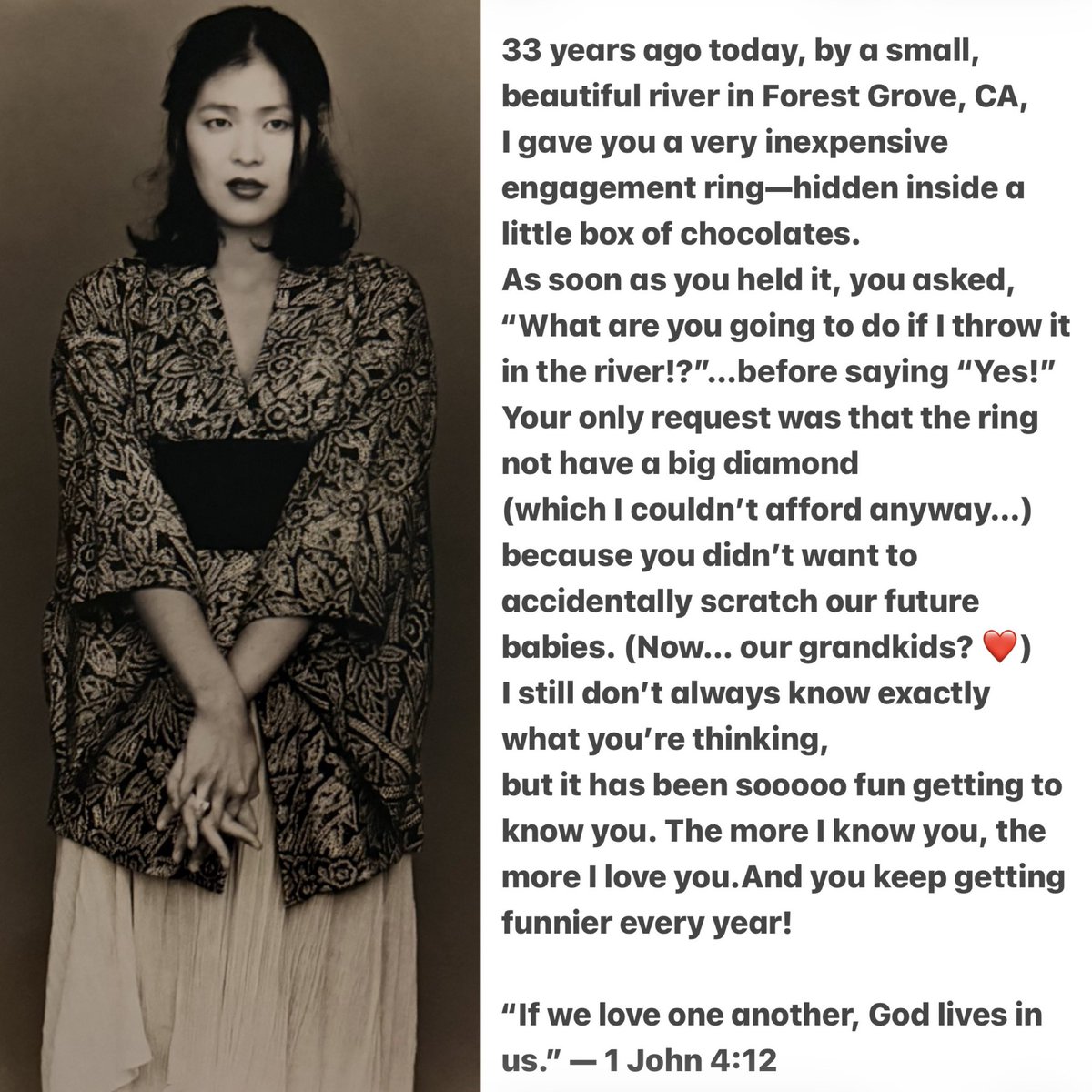 MikuniTaro's tweet image. Happy Valentine’s Day! ❤️
I love my wife—she is the wasabi to my soy sauce, and our daughters are the roll on my sushi mat. 🍣 My mom has done so much for me, and I’m grateful for #FourGenerations of love and blessings. 🙏❤️ #GodsGift