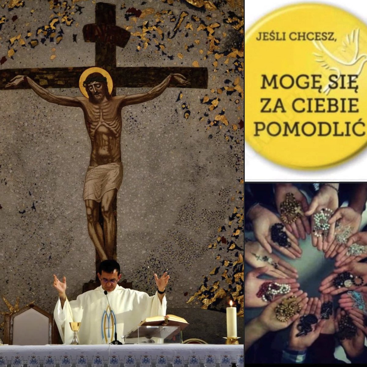 Drodzy Przyjaciele, Siostry i Bracia,

przyjmuję intencje modlitewne na Mszę św., którą będę odprawiał, w najbliższy poniedziałek od godz. 15.oo.

Proszę także zjednoczyć się z ofiarą tej Mszy - choćby jedną 10tką Różańca św., zarówno w intencjach własnych jak i wszystkich
