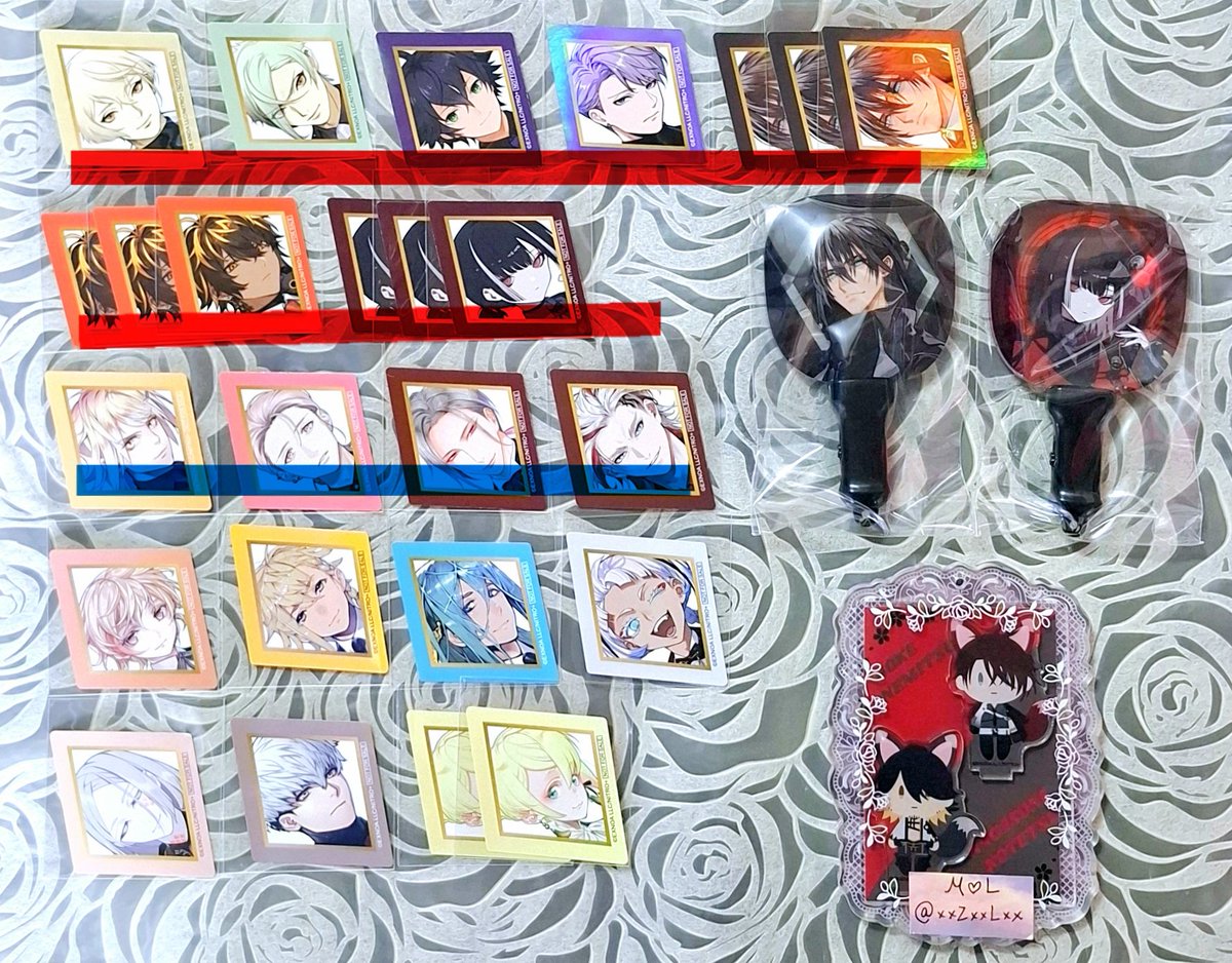 交換】 刀剣乱舞 オーロラステッカー 応援ライト 譲→画像参照 求→後