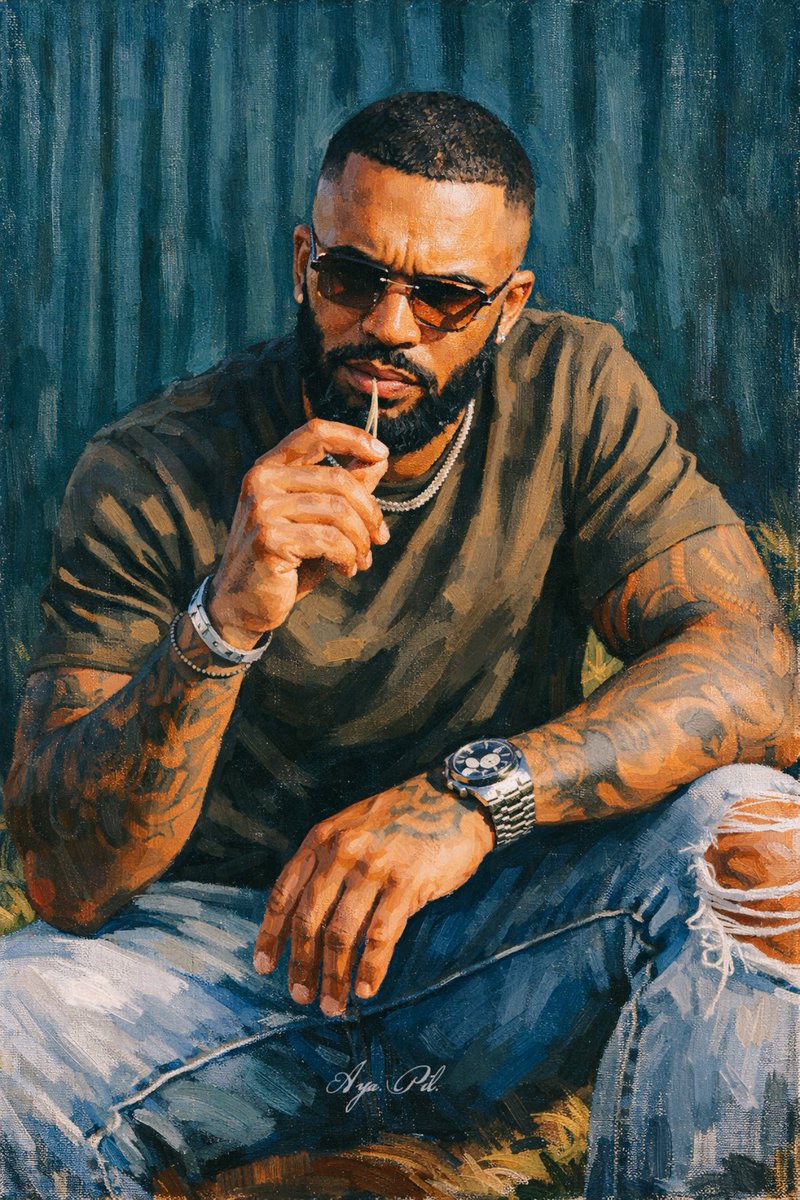 <a href="/BluestBurn/">Elijah.</a> + I place the wrapped painting before you, waiting nervously to see your thoughts on the first of many things that I’d create for you.] Happy Valentine’s Day, baby. I hope you like.