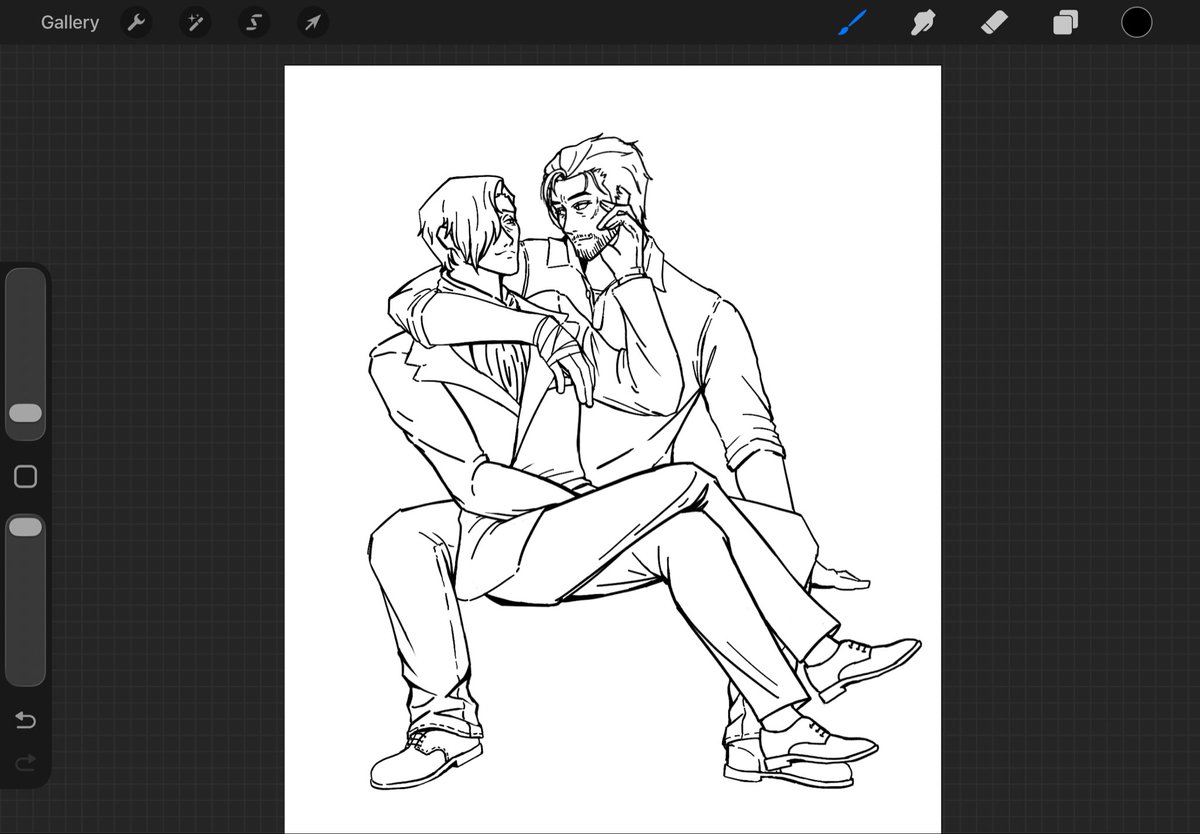 Tan13798's tweet photo. Happy Valentines Day! Have some soft SebSte WIP (couldn’t finished on time 😭)✨#SteSeb #SebSte #theevilwithin #theevilwithin2 #sebastiancastellanos #stefanovalentini https://t.co/oTSe8q6srW