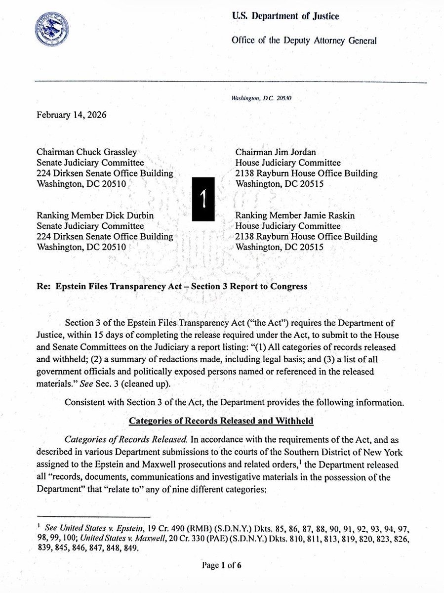 LLBROWN7047's tweet image. #EpsteinNamesList 
It appears a list of of names was released. 
My only confirmation is from Geoffrey Grok. 
It could be fake. Me, I am uncomfortable for a number of reasons. Total of ALL 6 pages.  I didn't find a post with all 6.

From Grok 
The document you shared appears to be