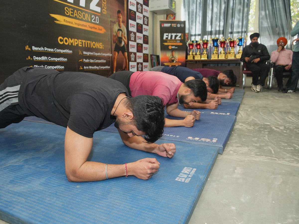 Chandigarh_uni's tweet photo. 𝐅𝐈𝐓𝐙 𝟐𝟎𝟐𝟔

Where passion met performance and talent lit up the stage!
Proud to witness the energy, creativity, and unstoppable spirit of our participants.

#FITZ2026 #CUHappyClub #CampusVibes #TalentUnleashed #ChandigarhUniversity https://t.co/VjeQDMO6eK