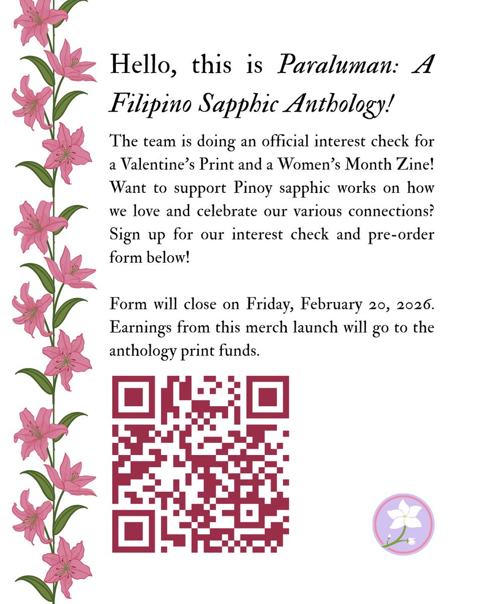 Paraluman PH Sapphic Anthology tweet media
