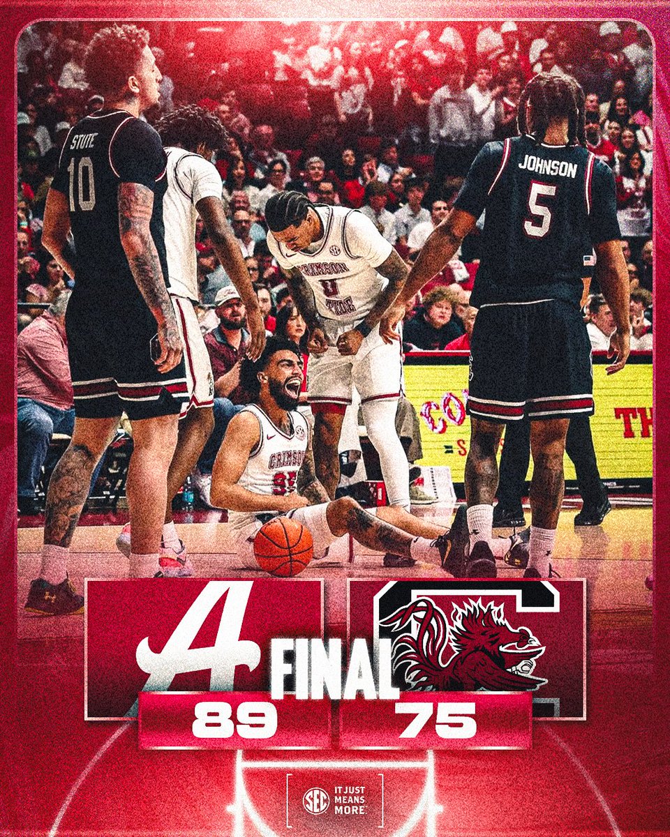 STACKING DUBS 📈

Four in a row for the Tide!

<a href="/AlabamaMBB/">Alabama Men’s Basketball</a> x #SECMBB