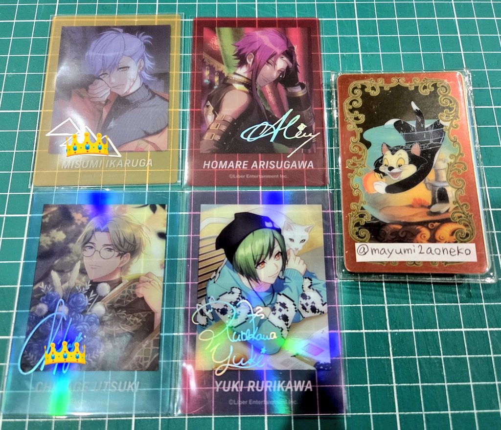 交換】A3! ぱしゃこれクリア 箔押し レア サイン 譲）千景 三角 幸 誉