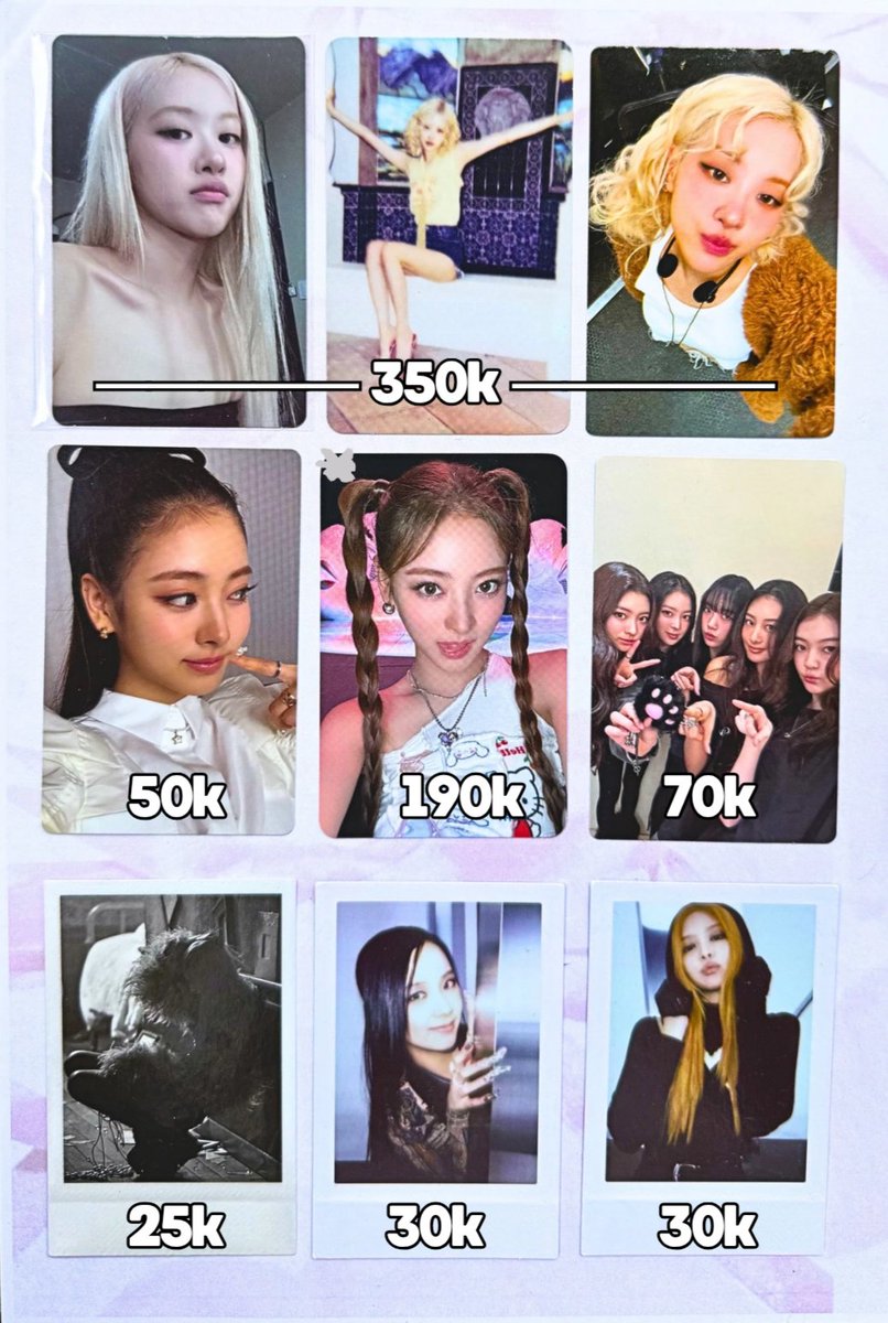wts want to sell lfb looking for buyer photocard pc rosé rosie ygselect ygs fs pob album pop up taiwan exclusive on my mind anna ktown jelly paw secret meovv group my eyes open vvide wide polaroid pola R jisoo jennie blackpink born pink gray version ver