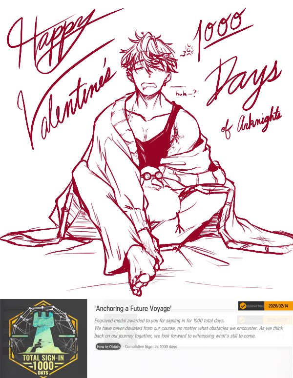 Xetaja's tweet photo. The serendipity of my 1000th day aligning with Valentine’s though.

Fun early days tidbit: I had promised myself that if I got two more copies of Gnosis before he was retired into kernel, I’d draw a wedding.  Luckily, it was not meant to be. https://t.co/H4dzsXySxw