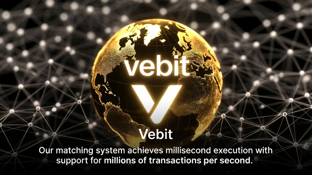 VebitGlobal's tweet photo. Engineered for excellence, Vebit's matching system achieves millisecond execution with support for millions of TPS. Featuring distributed CDN, advanced architectures, and compatibility with major chains like BTC and ETH, we deliver reliable performance. #AdvancedTech https://t.co/tOFiyV4YP6