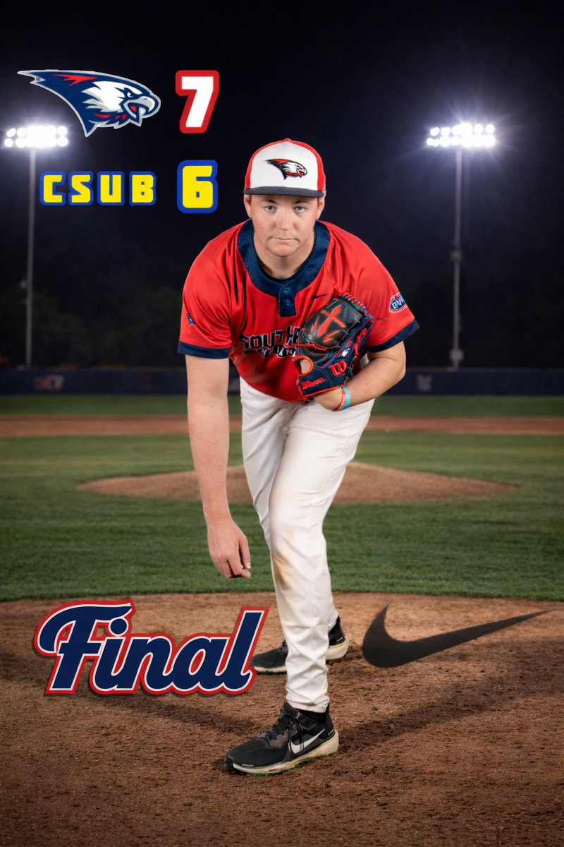 USIBaseball's tweet photo. #ScreamingEagles WIN!

Bullpen goes 6.2 IP with only 1 R, led by Nathan Anderson and Levin East with 2 IP each.

Clayton Slack and Collin Senior led the way with 3 hits a piece, while the offense was powered by a 6-run 4th Inning.

First win of the year. Let’s play 2 tomorrow! https://t.co/mhx5mOYcR7