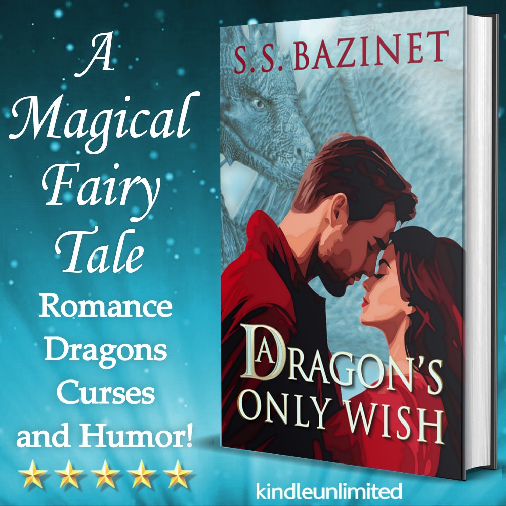 A Dragon’s Only Wish
amazon.com/dp/B0DQW3S1DN/

🪄 Reality gives way to a #Magical Fairy Tale🪄
#Romance, #Dragons, #Curses, #Humor and Misadventures!

⭐️⭐️⭐️⭐️⭐️ “Enchanting journey that will put a sparkle in your step and a smile on your face.”

#KindleUnlimited #fairytale