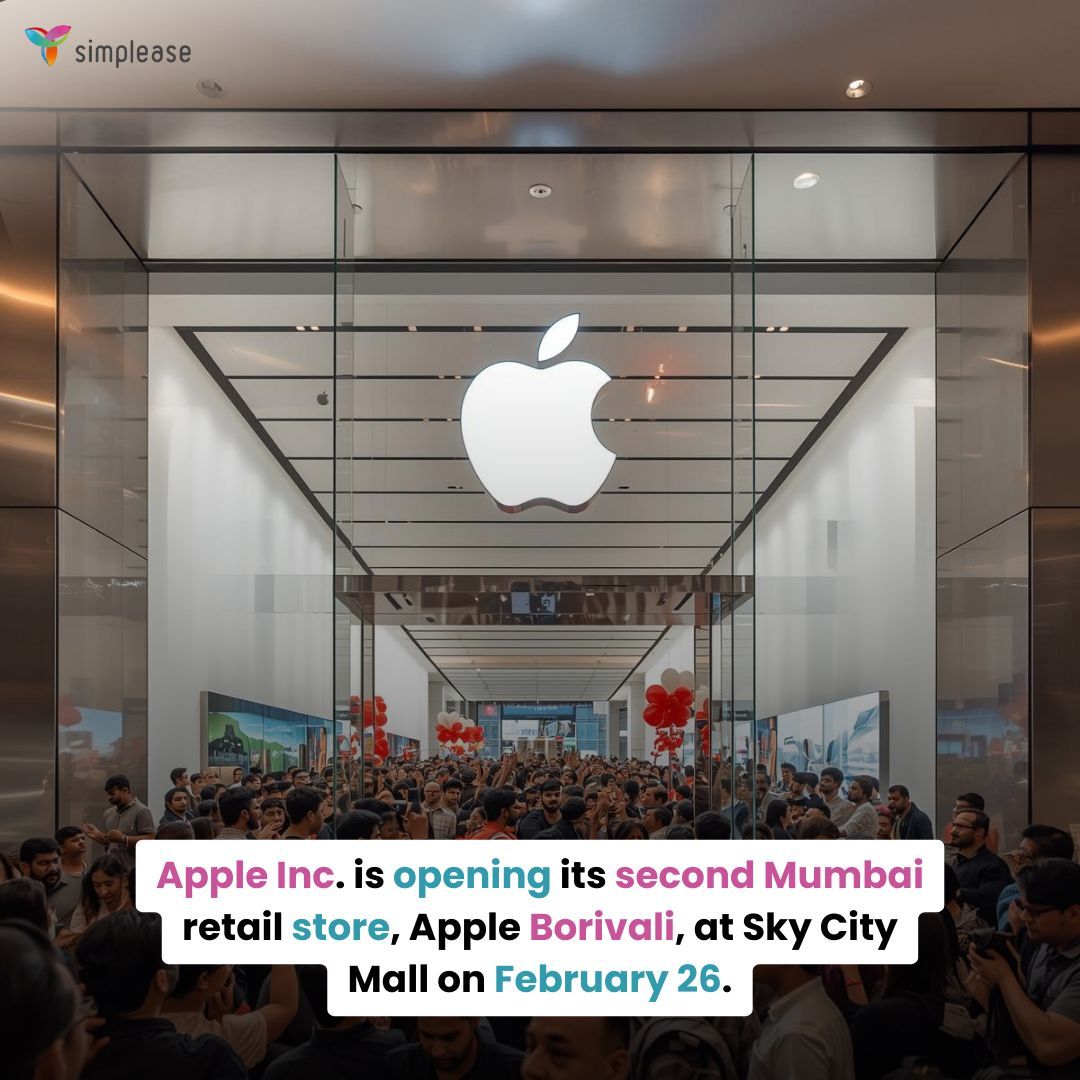 Apple to open its second Mumbai store in Borivali on Feb 26 🍎

Leases 12,616 sq ft at Sky City Mall for ₹2 crore annual rent with 11-year tenure.

#AppleIndia #MumbaiRetail #CommercialRealEstate #AppleBorivali