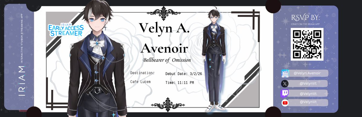 Speak if you must… I’ve been listening long before you arrived

Happy Velyntines o little one ❤️

Welcome to the Cafe Lucem... My name is Velyn Avenoir at your service~ 🍵🌹Owner of this wandering refuge between worlds — A listener to the souls who have nowhere else to go and