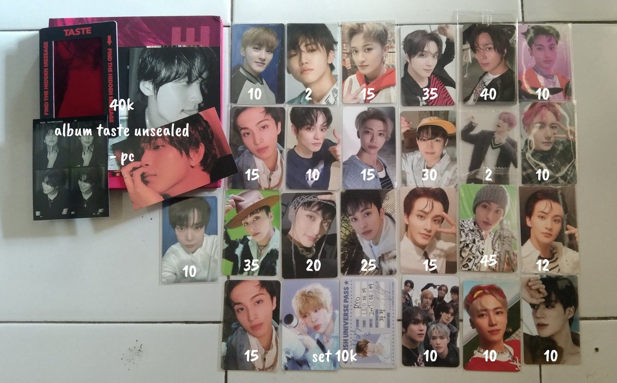 wts // want to sell

aab pc nct a thread ✨

🏡 Jatim
📌 inc pack
❌ exc adm shopee
(disarankan splitpay krn adm shopeeku gede😭)
✔️ ww but must have ina address 

t. wts wtb jeno jaemin haechan mark jaehyun taeyong renjun chenle jisung yuta Johnny riku sion yushi doyoung jungwoo