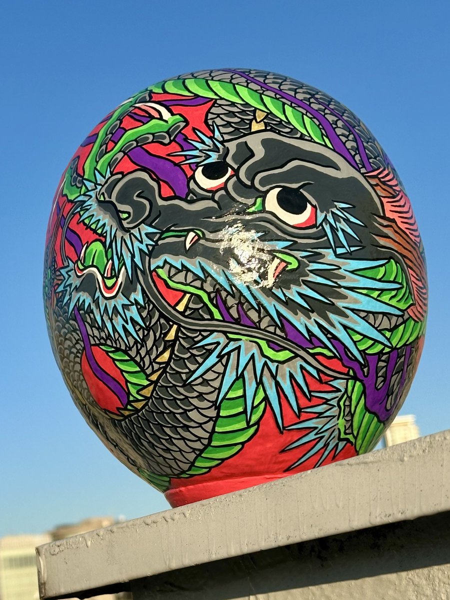 オーダー達磨ご依頼ありがとうございました🐉 ご希望の龍で渋いの